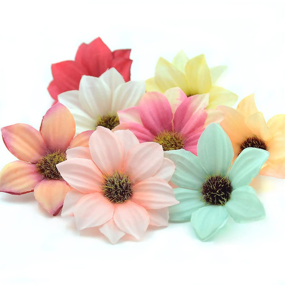 Kwiaty sztuczne, 180 sztuk 6cm Gerbera sztuczny kwiat strona główna dekoracje