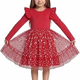 Design élégant : la robe de princesse pour filles dispose de plis délicats associés à une jupe en tulle, ornée de paillettes scintillantes. La doublure intégrée prévient les démangeaisons, tandis que le nœud à lacets caractéristique à l’arrière ajoute une touche de charme de petite princesse. La taille ajustable s'adapte aux besoins de croissance.