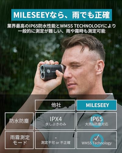 MiLESEEY ゴルフ レーザー距離計 PF1-Pro OLED の商品画像 5