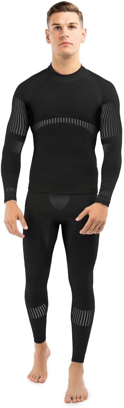 Functional Thermal Baselayer Men’s Compression Leggings for Sports Athletic Pants Running Tights
