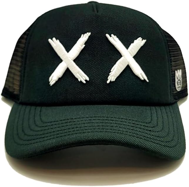 Cult of Individuality New XX Eyes Mesh Trucker Outline Black WhiteEra Snapback Hat - Image 3