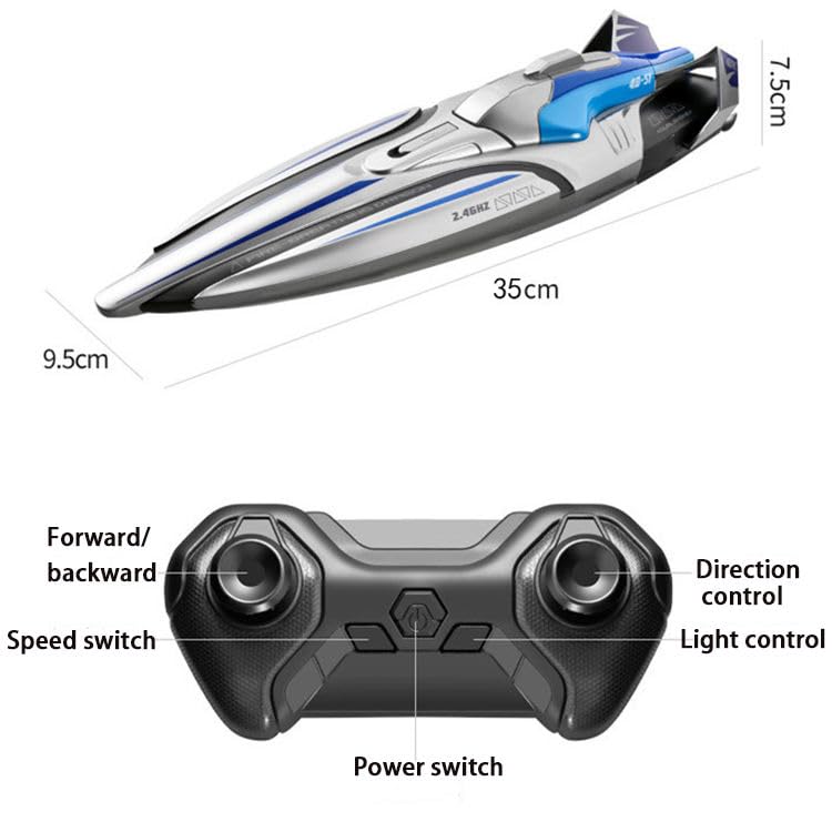 Samtop Super Large 1:28 Scale Rc Boats Luxury Yacht Remote Control Boats Electric USB Rechargeable Luxury Cruise Ship for Kids Adults Rc Ship- White 4