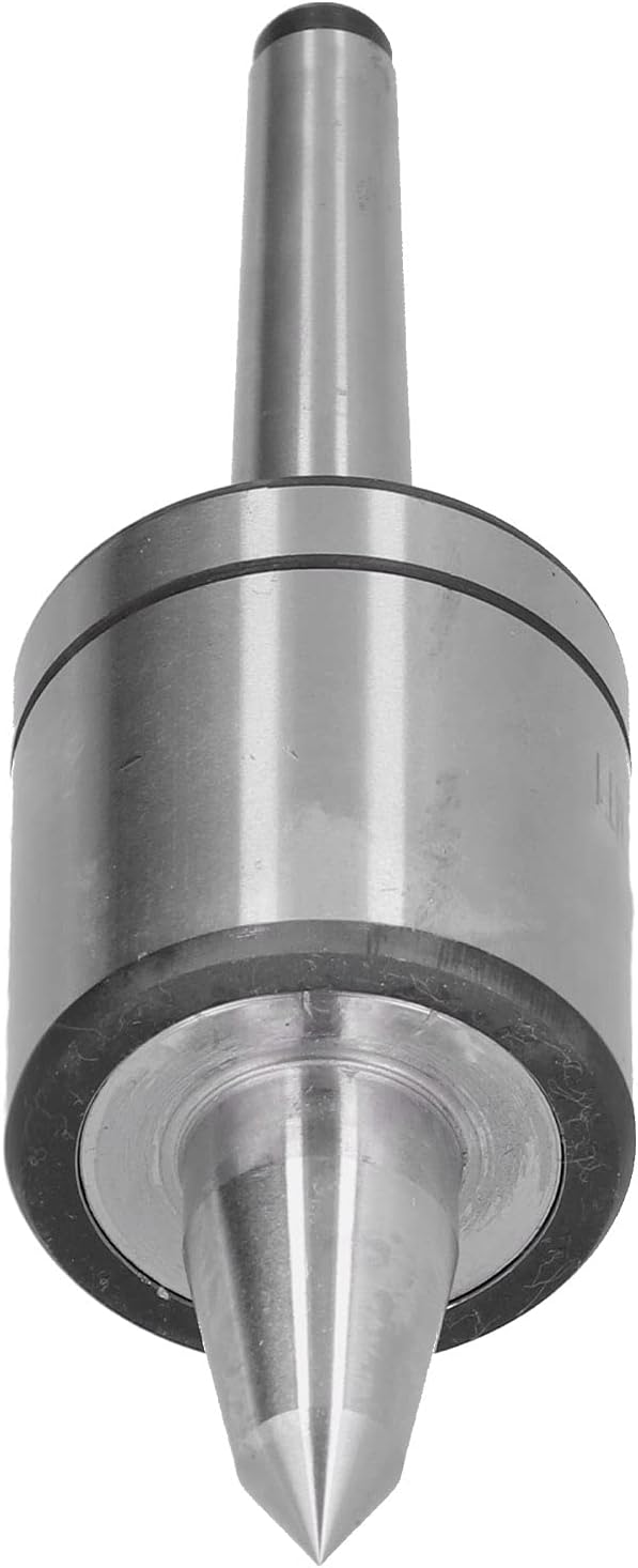 Tapered Turn Center, 60° High Speed Live Center Design, 1 Slot Revolving Center, for CNC Lathes, Woodworking