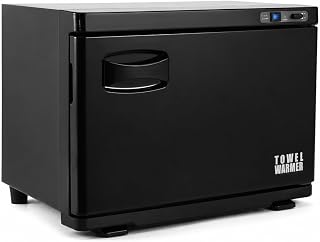 NOVAL 23L Professional Hot Towel Warmer - 98°C High Temp, 4 Magnetic Locks, 2-Tier Stainless Steel with Drainage for Spa/Salon/Barbershop