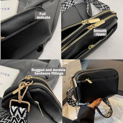Crossbody Bags for Women, Vegan Leather Shoulder Handbags，Purses for Women with Adjustable Wide Strap2