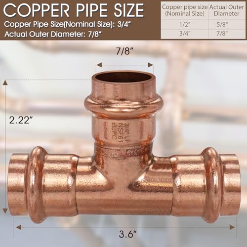 Coples de presión para tubería de cobre 17 Imagen adicional
