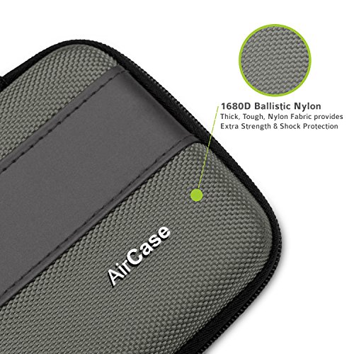 AirCase-Rugged-Hard-Drive-Case-for-25-inch-Western-Digital-Seagate-Toshiba-Portable-Storage-Shell-for-Gadget-Hard-Disk-USB-Cable-Power-Bank-Mobile-Charger-Earphone-Waterproof-Grey