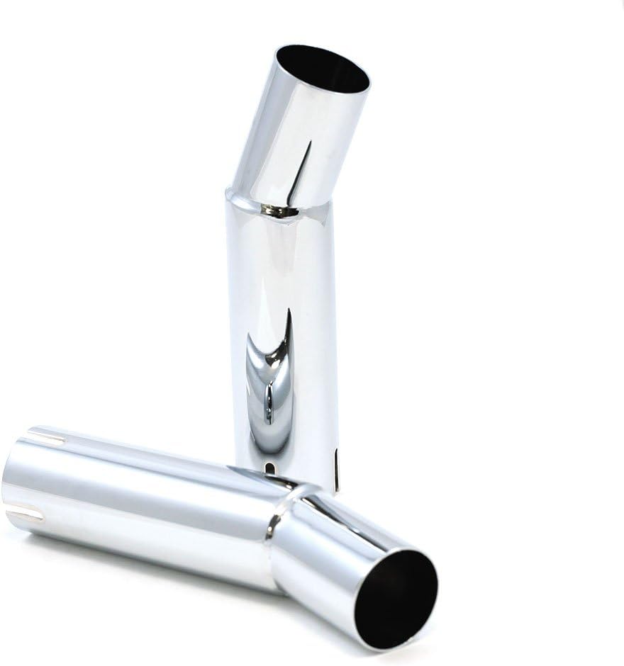 Chrome Upswept Motorcycle Muffler Adapters