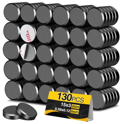 TRYMAG Magnets for Crafts, Magnets with Adhesive Backing, 130pcs