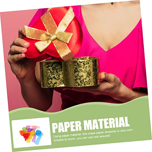 COOLHIYA 8 Rolos Latte Art Decorações De Casamento Decoração De Natal Fita Colorida Flâmula Arco-Íri