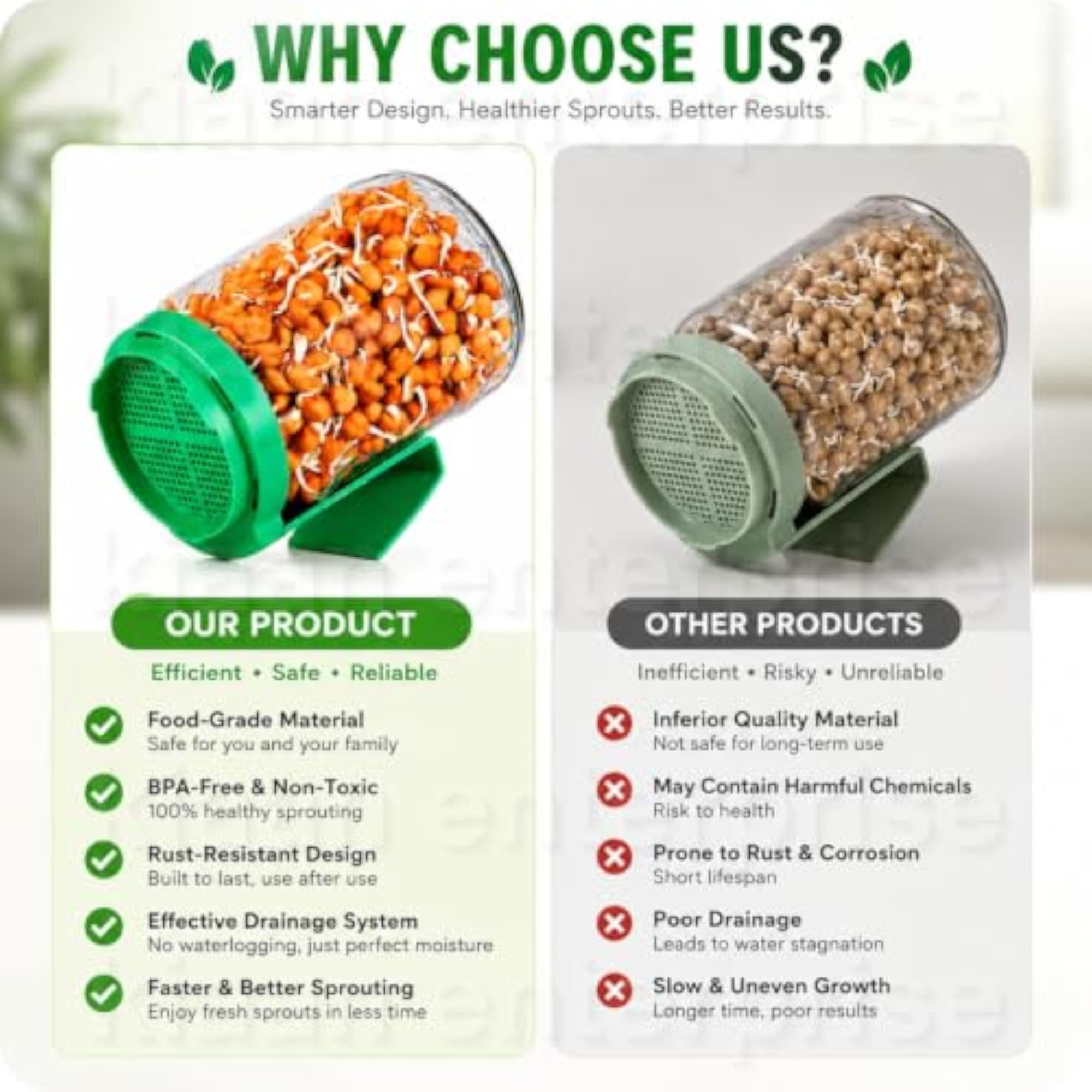 Sprouts Maker Jar for Healthy Home Sprouts