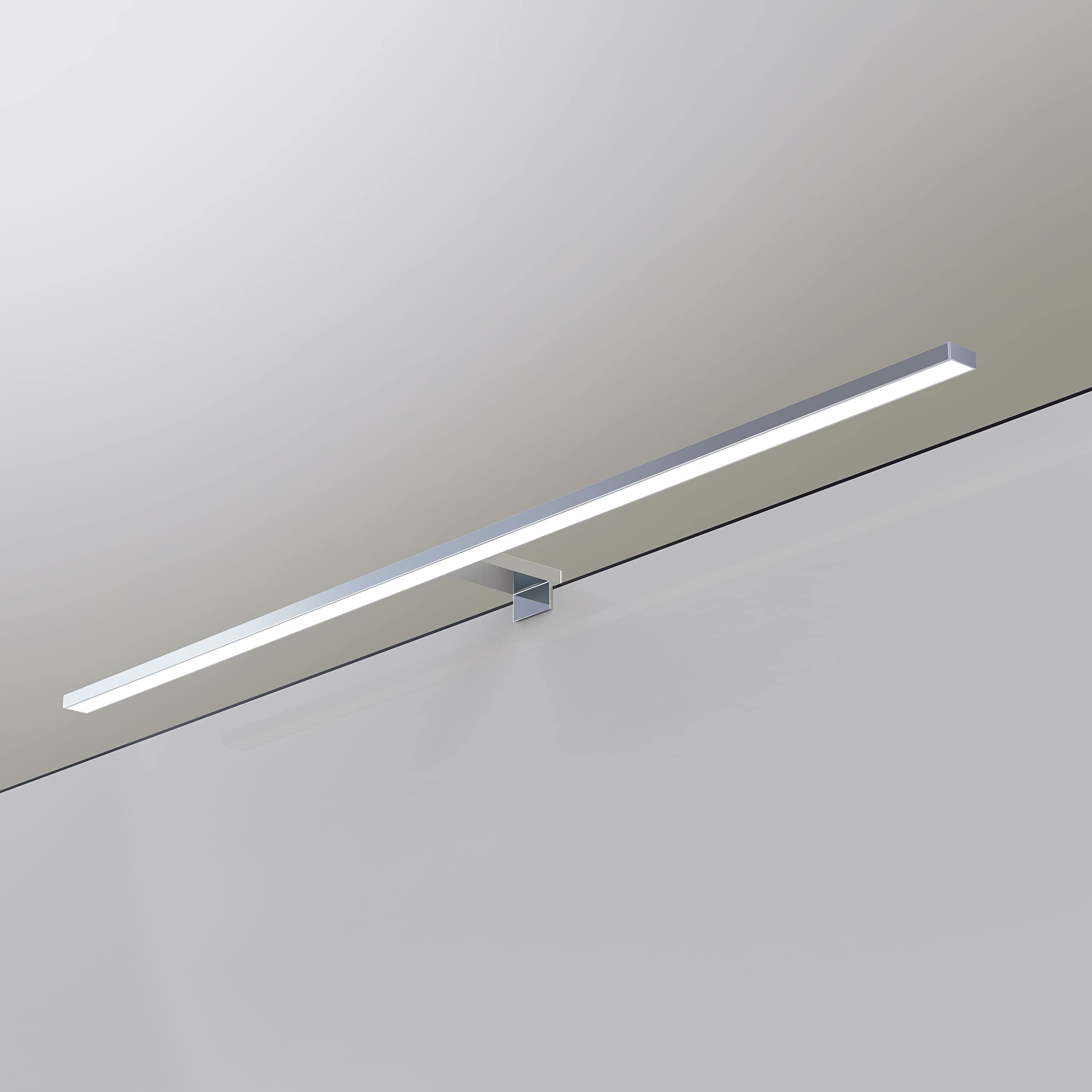 kalb | 80cm LED lampada da bagno luce a specchio lampada a specchio 230V, cromata (bianco neutro)