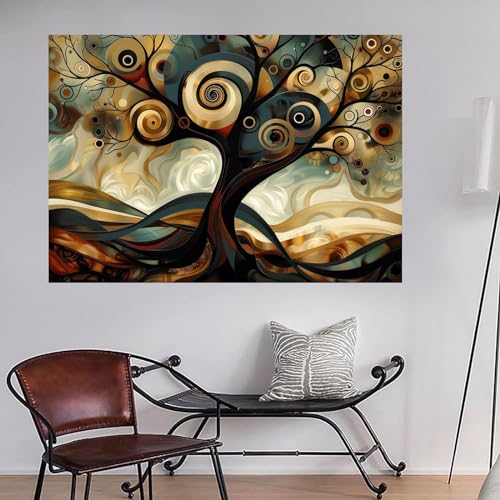 Tableau de décoration murale salon abstrait moderne 70x90cm - 2
