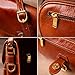 Time Resistance Leather Crossbody Bag for Women - Handbag, Shoulder Bag, Messenger, Purse (Cognac Brown) - Gift Box Included