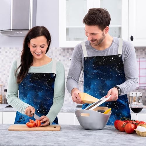 Lot de 2 tabliers multicolores ciel étoilé taille unique avec broches d'ajustement pratiques