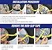 Jeremywell 10 PCS Emergency Anti-Skid Mud Snow Survival Traction Multi-Function Car Tire Chains, Yellow, Security Chains for Car Truck SUV Emergency Winter Driving Universal Tire Cable Belts