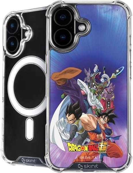 Skinit Phone Case Compatible with MagSafe iPhone 17 - Officially Licensed Dragon Ball Super Goku Ultra Instinct Design