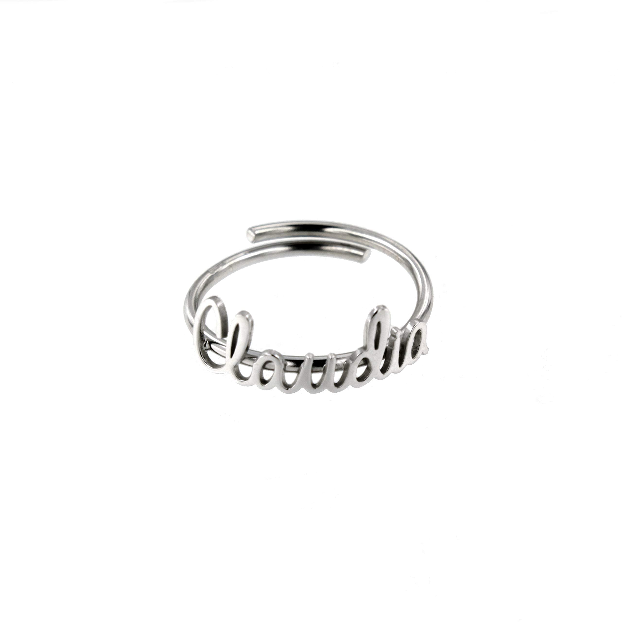 Anello regolabile personalizzabile con qualsiasi nome/parola