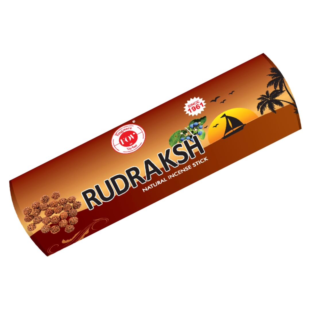 Fragrance of Virtue | Rudraksh Agarbatti | Earthy, Protective Fragrance for Daily Pooja and Home Use (Pack of 1, 170 Sticks, 250gm) (B0CJ4ZN62X) Amazon Price History, Amazon Price Tracker