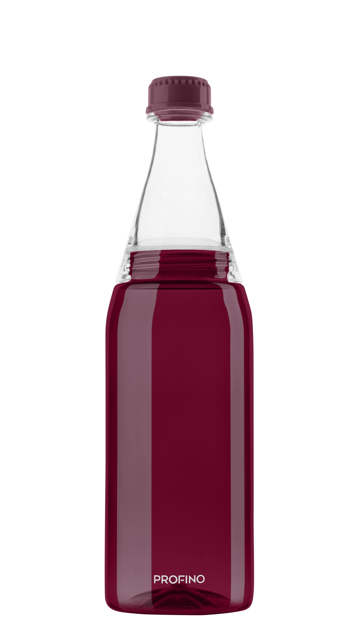 PROFINO Sparkle - Gourde en Tritan de qualité supérieure - Convient pour les boissons gazeuses - 700 ml / 0,7 l - Rouge - Avec bouchon à vis - Sans BPA - Anti-fuite, neutre au goût - Passe au