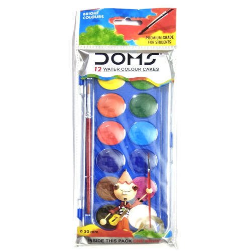 Doms Water Colour Cake - 12 Shades, Pack of 5 : Amazon.in: Office Products