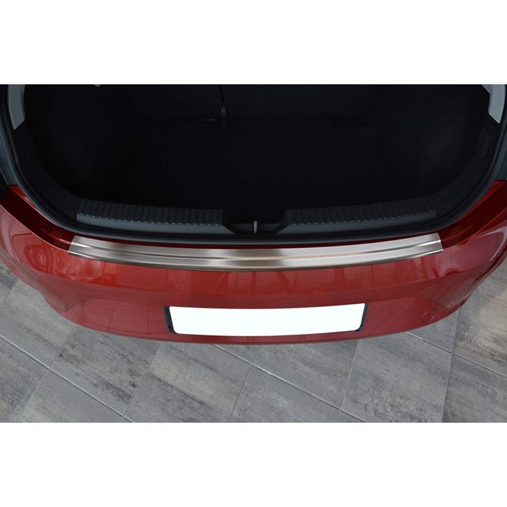 Avisa Protector del Parachoques Trasero Inoxidable Compatible con Seat Leon 5F 5 Puertas 2013-2020 'Ribs'