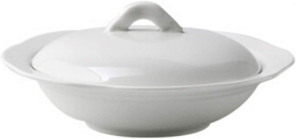 butter dishes White Ceramic Butter Dish Large Butter Holder with Lid and Handle Can Be Used for Butter Pan in Hotel Restaurants Multifunctional Butter Container Butter Holder (Size : Small) ( Medium)