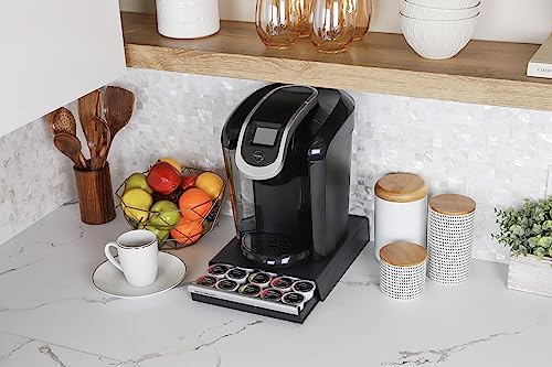 Mind Reader Single Serve Coffee Pod Drawer And Holder, 30 Capacity Coffee Station And Pod Capsule Storage Organizer, Pull Out Tray For Condiments, Coffee Accessories (Black, 12.60 X 10.55 X 2.50) #TOP7