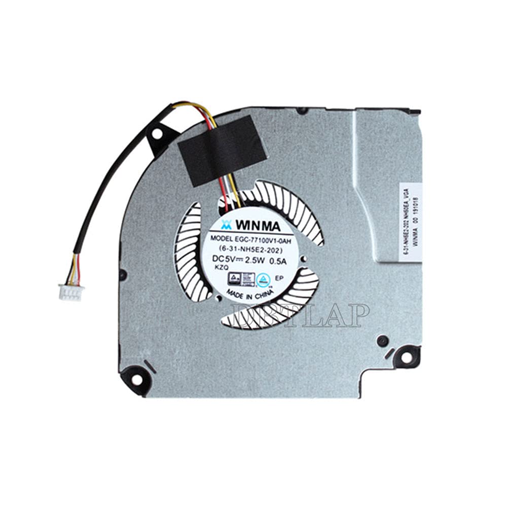 GPU Cooling Fan, 5V, 2.5W, 3-Pin, For Hasee Z7M-CT5NA, Z7M-CN7NA, Z7M-CT7NK, T58-V, EGC-77100V1-0AH, 6-31-NH5E2-202 Graphic Cards