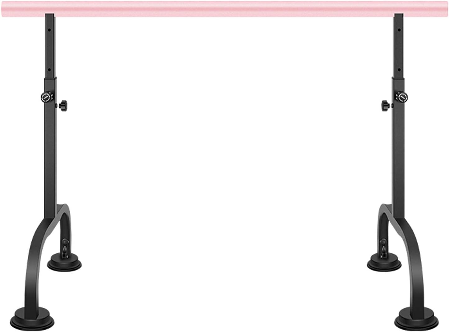 BarrePortable Ballet Barre Stick, Horizontal Bar of Jazz Dance Exercise, Independent Height Adjustable Ballet Bar Pole with Suction Cup