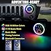 7 inch RGB Led Headlight with Halo Angel Eyes+9 inch Omnidirectional Round JL Headlight Mounting Bracket with Adapters for Jeep Wrangler JL 2018 2019