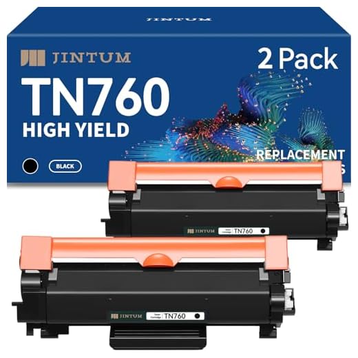 JINTUM TN760 Compatible Toner Cartridge Replacement for Brother TN760 TN-760 TN730 TN-730 High Yield Black for MFC-l2710DW MFC-L2750DW HL-L2350DW DCP-L2550DW HL-L2395DW HL-L2370DW HL-L2390DW (2 Pack)