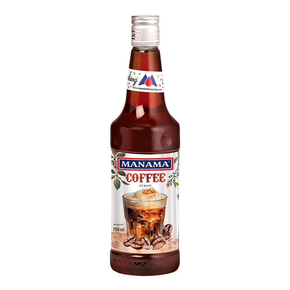 Manama Coffee Syrup | Mixer for Mocktails, Cocktails, Drinks, Juices, Beverages | Non Alcoholic Mix 750ML Bottle-image-47