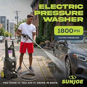 Sun Joe SPX100-GO Electric Pressure Washer, 13-Amp, 4 Nozzles, Foam Cannon — photo 2 of 6