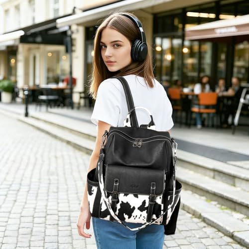 Image of AGLOD Backpack Purse for Women PU Leather Back Packs Designer Ladies Shoulder Bag Fashion Faux Work Travel Handbags