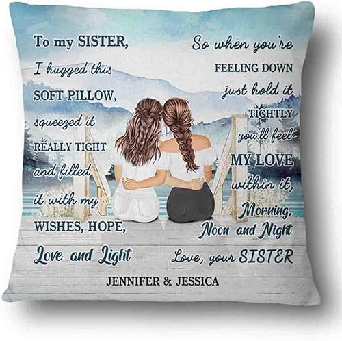 Vista 13 de Almohada personalizada para mejor amiga, mejor amiga, felicitaciones por ser mi mejor, almohada personalizada para mejor amiga, regalo para mejor 1