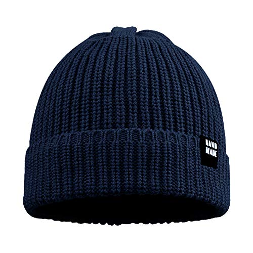 JANGANNSA Simple Knitted Baby Beanie Hip-Hop Boys Winter Hat Toddler Kids Bonnet for Girls 0-5Y2