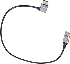 MERRYHAPY 8k High-Definition Cable Male to Male 0.5m Left Bent Video Connector Wire for Monitor Projector Tv Laptop Adapter Electronics Accessory