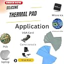 TRUEBOND Thermal Pad, 9W/Mk Size 20 * 67(0.5,1,1.5) Thermal Conductivity Silicone Pads with Apply for SSD CPU GPU LED (Blue)(pack of 6) gallery image