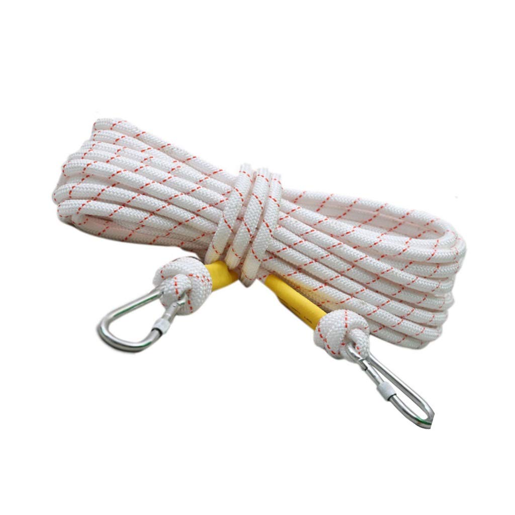 Cuerda de escalada Cuerda de seguridad multifuncional de 10 mm, Cuerda de protección de seguridad para aventuras al aire libre, Cuerda de escalada Cuerda de nylon ignífuga Cuerda de rapel, C