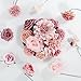 Luckinds Artificial Flowers Combo Dusty Pink Roses with Stems Bouquets Bridal Wedding Shower Decorations Fake Floral for Party Table Centerpieces Home Decor