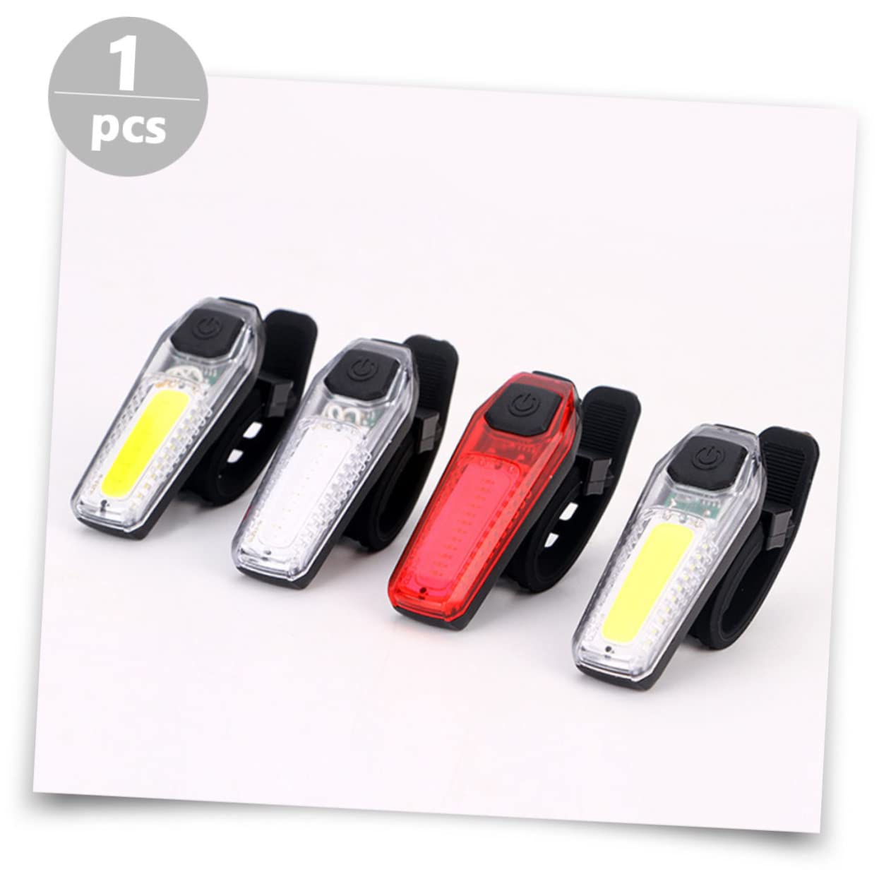 Garneck High-Class Bike Light Portable Lightweight Easy to Install Bike Safety Lamp for Night Riding