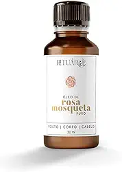 Rituária Óleo de Rosa Mosqueta Puro, 30ml, para Rosto, Corpo e Cabelo, Hidratante e Antiestrias