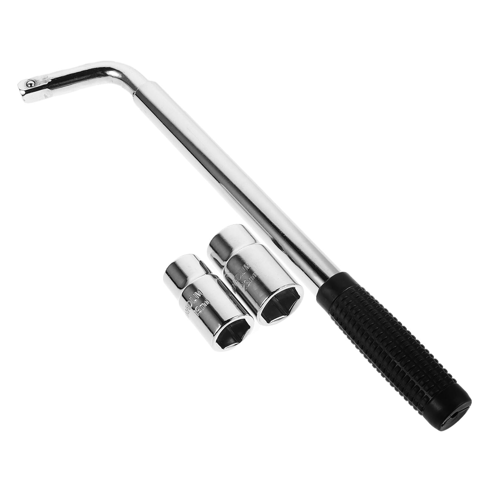 Strumento Sollevamento Auto Compatto con Chiave Cricchetto Integrata Maniglia per Cric Idraulico Accessorio per Veicoli e Piccoli Camion Leggero e Facile da Riporre