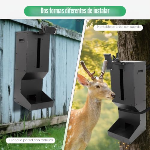 Comedero de ciervos con tapa resistente a la intemperie total 6