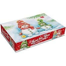 Highland Speciality Just For You Shortbread Selection 200g - Luxury Scottish Shortbread - Traditional Christmas Biscuit Gift - Snowman design packaging - Product of Scotland