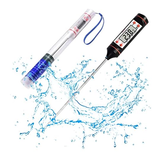 AKEISHE Water Thermometer for Liquid, Candy, Meat, Grill, Cooking and Milk, Oil, Kitchen Gadgets, Food, Candle，Digital Food Probe for Kitchen,Outdoor Grilling and BBQ!