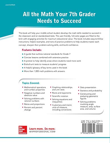 McGraw-Hill Education Math Grade 7, Second Edition