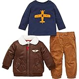 Little Me Kids 3-Piece Set ~ Kids Clothing Back to School Sets ~ (12m, Aviator)