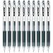 Pilot Juice 07 Retractable Gel Ink Pen (LJU-10F), Fine Point, 0.7mm, Black Ink, Set of 10